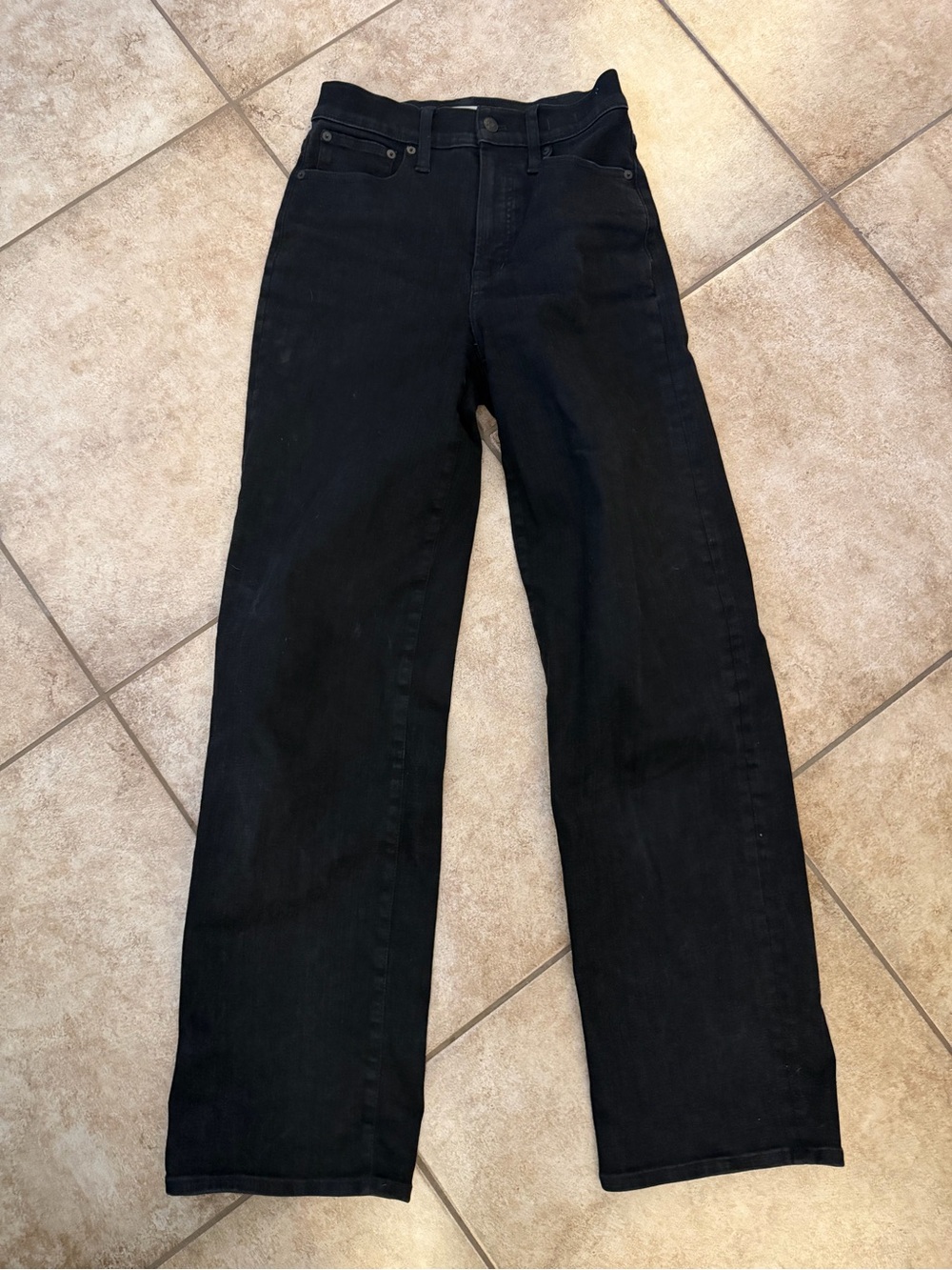 Madewell Black Wide Leg Jeans
